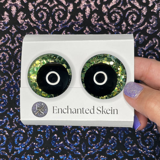 Mossy Magic Hand-Painted Safety Eyes