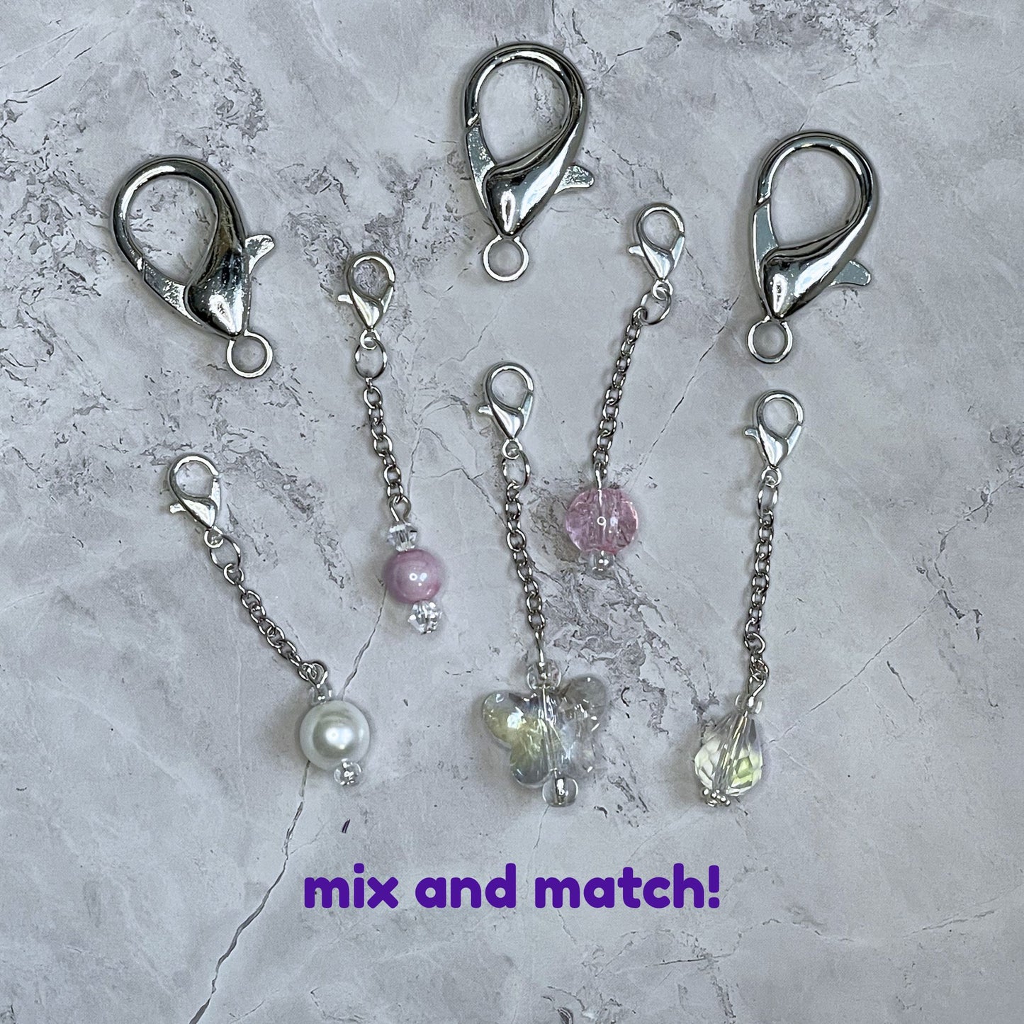 Stitch markers with detachable elements