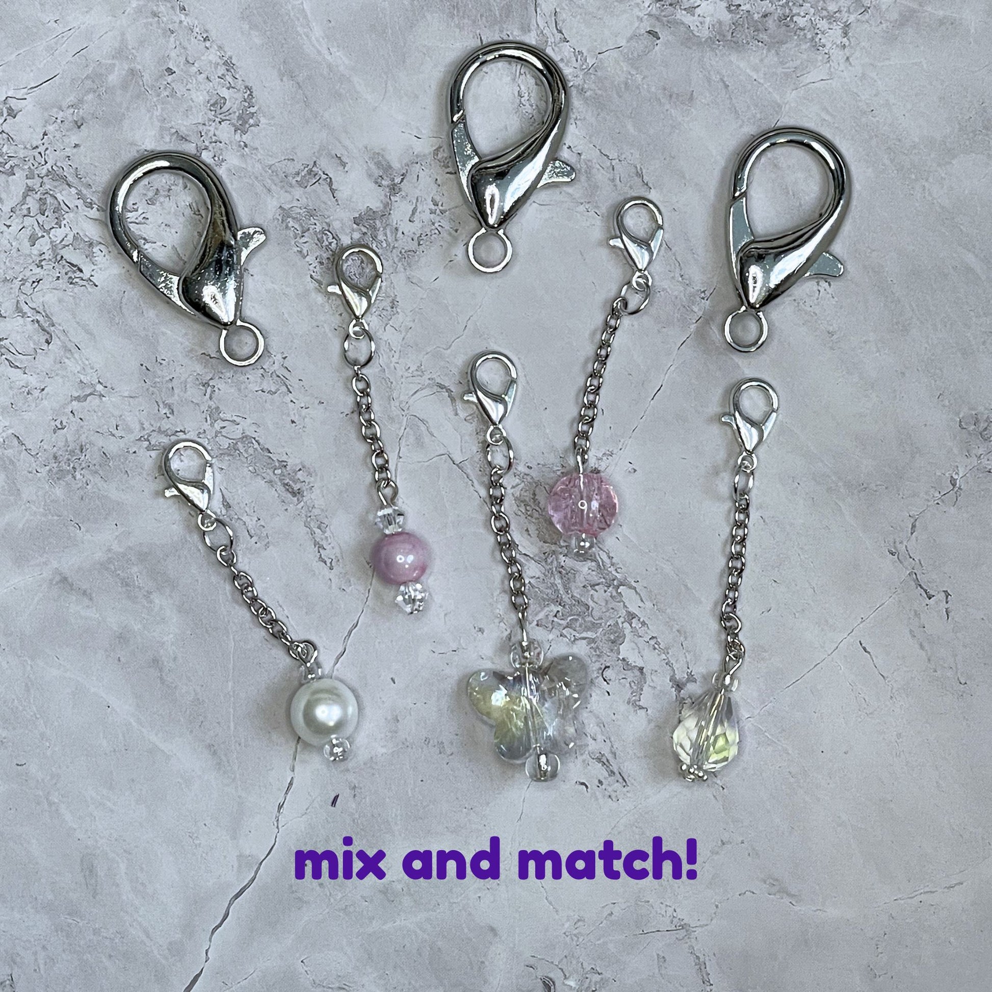 Stitch markers with detachable elements