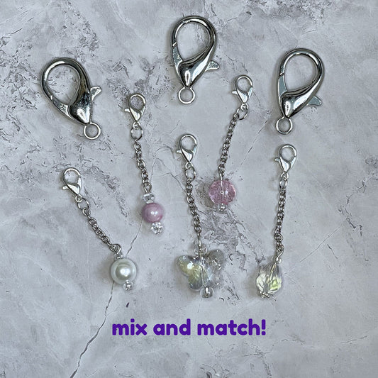 Stitch markers with detachable elements