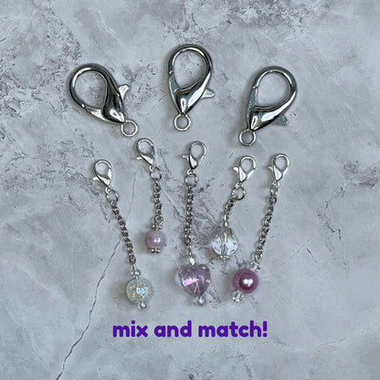 Stitch markers with detachable elements