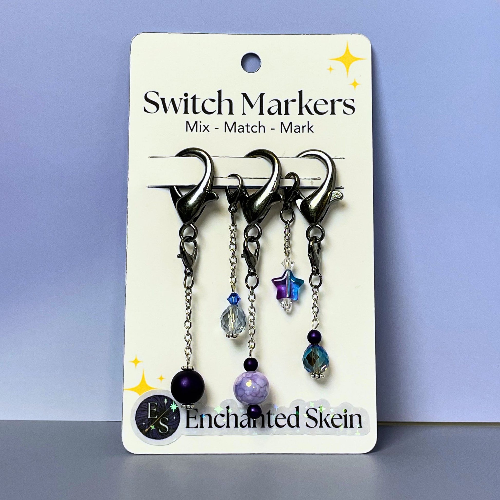 Stitch markers with detachable elements
