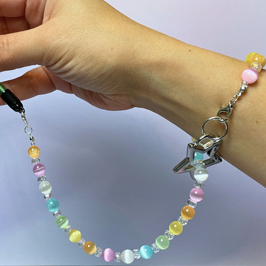 Pastel Rainbow Cats Eye Hookkeeper